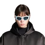 Women’s Bossy Round Af Sunglasses in Light Blue - Image 7